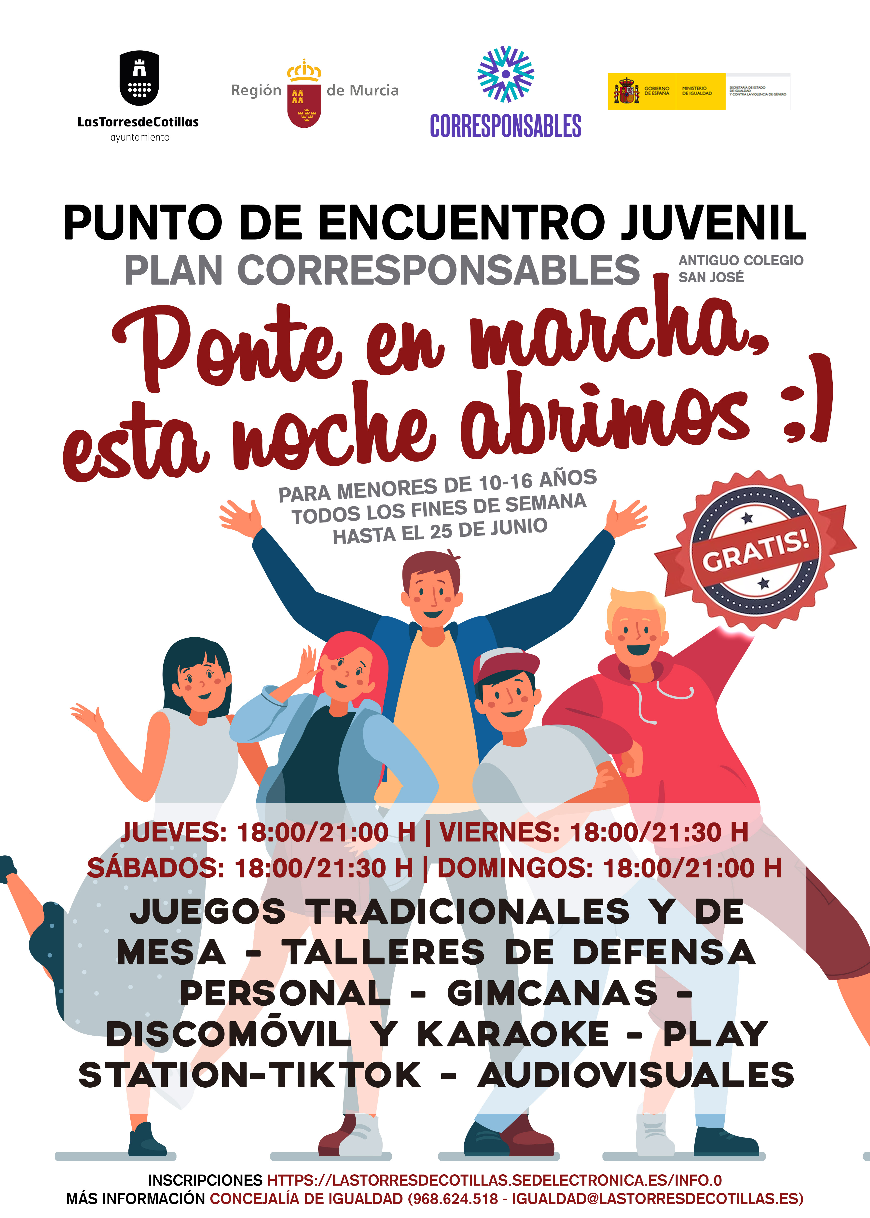 Cartel Punto de encuentro juvenil
