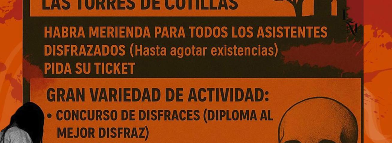 Las Torres de Cotillas celebrará su gran fiesta de Halloween en el parque de Los Pulpites