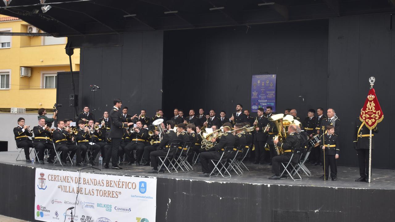 El II Certamen de Bandas "Villa de Las Torres" recauda más de 5.500 euros para la lucha contra el cáncer infantil
