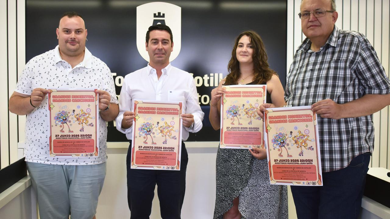 La banda de música presenta su concierto “Grandes momentos, grandes canciones”