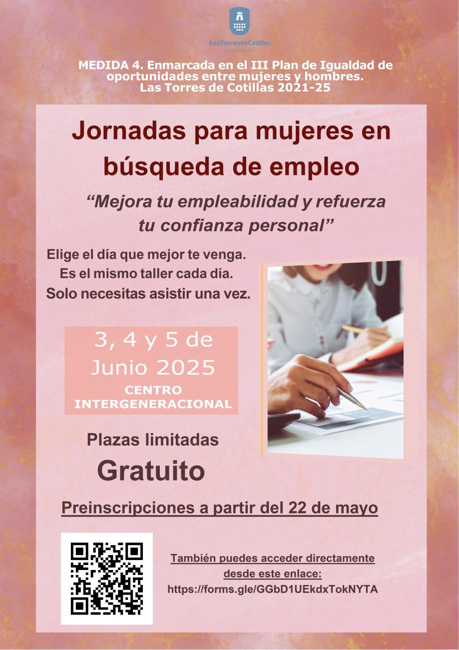 El III Plan de Igualdad municipal propone unas jornadas gratuitas para mejorar la empleabilidad femenina