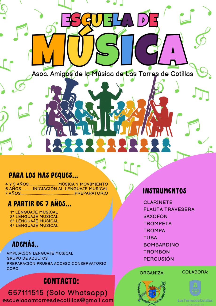 La Escuela de Música abre matrícula para el curso 2025-26