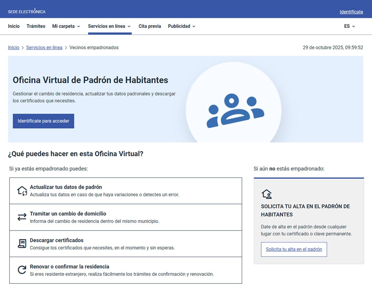 Las Torres de Cotillas pone en marcha su oficina virtual de padrón de habitantes 