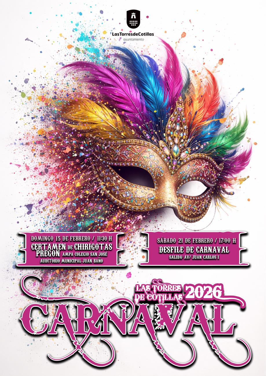 Las Torres de Cotillas se prepara para vivir un Carnaval 2026 lleno de humor, color y participación vecinal