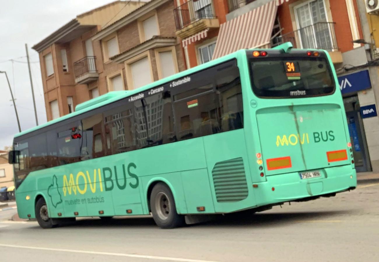 Las Torres de Cotillas reclama mejoras en la línea 34 de bus que une el municipio con Murcia