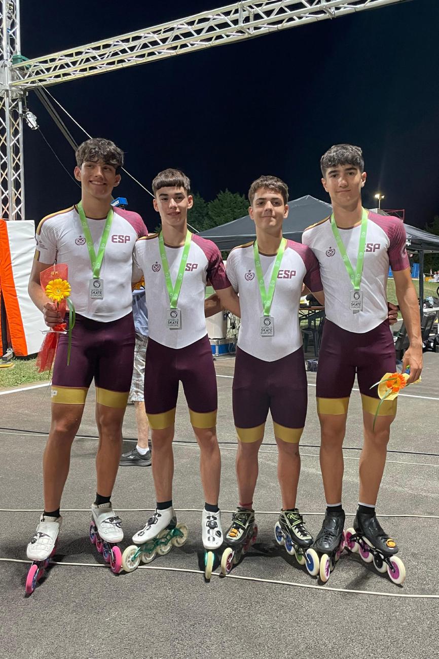 El patinador juvenil torreño Pablo González hace historia y logra dos oros y una plata en el campeonato de Europa