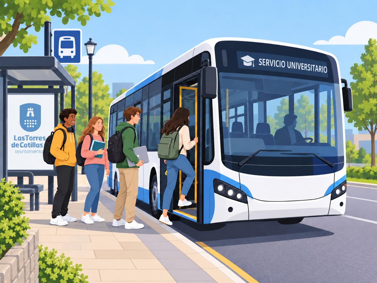 El Ayuntamiento restablece el servicio gratuito de bus universitario ante el retraso de la línea regional 34